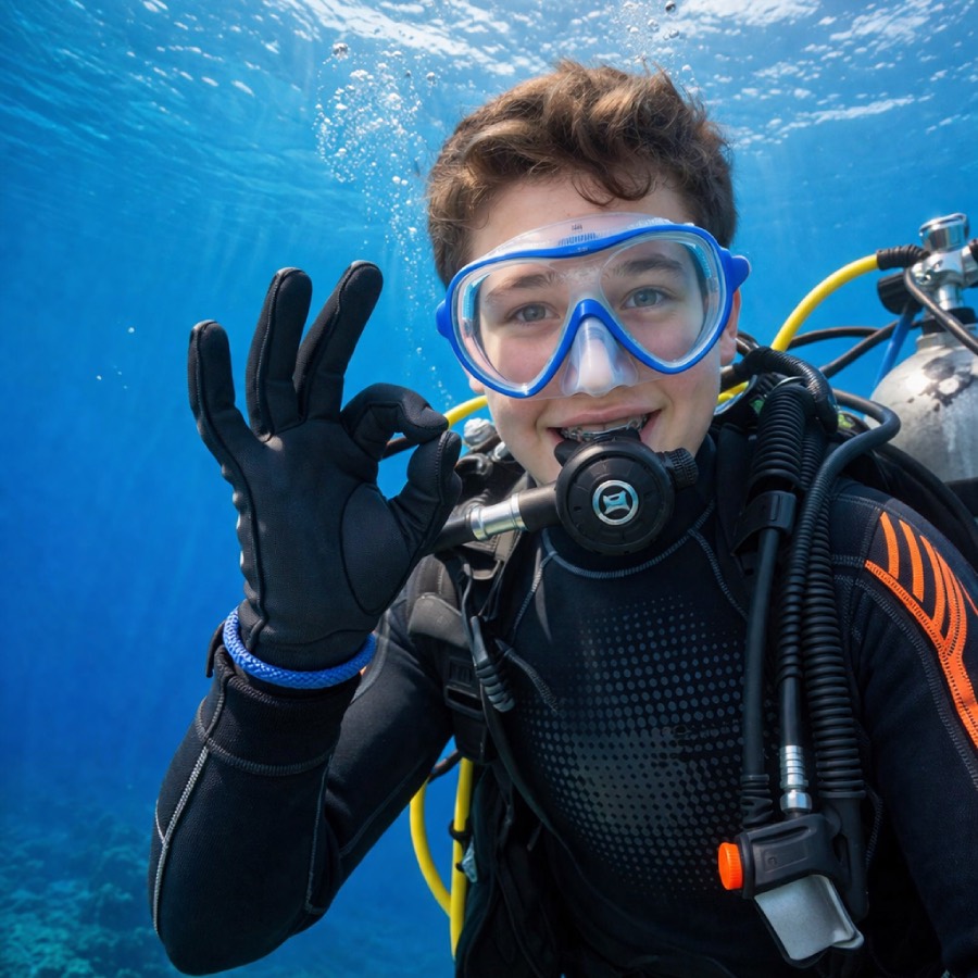 Детски водолазен курс